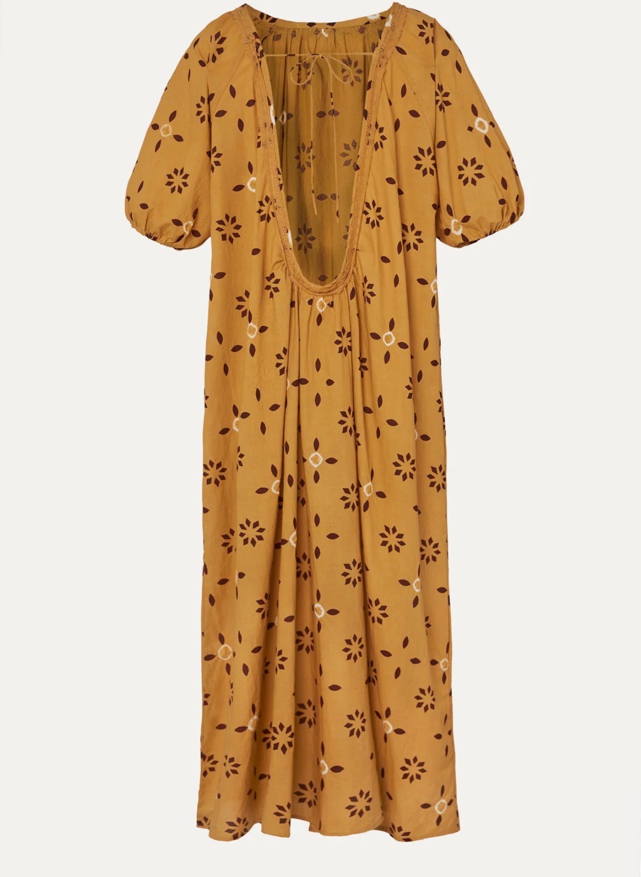 Romance dress camel