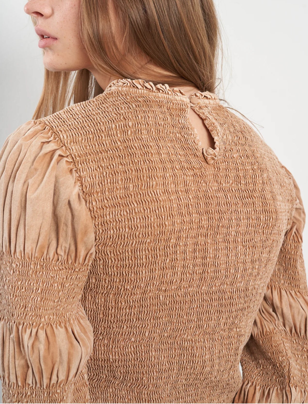 Leandra short camel dress