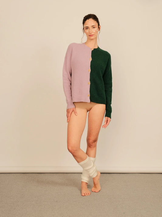 Cárdigan Chiado Verde/Lila