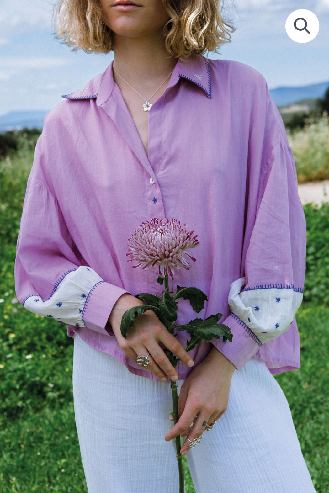Blusa casiopea violeta