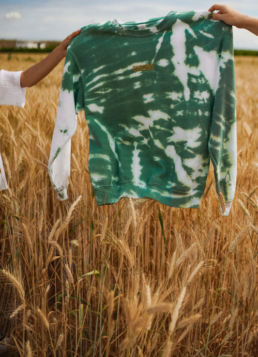 Sweatshirt Shibori Green