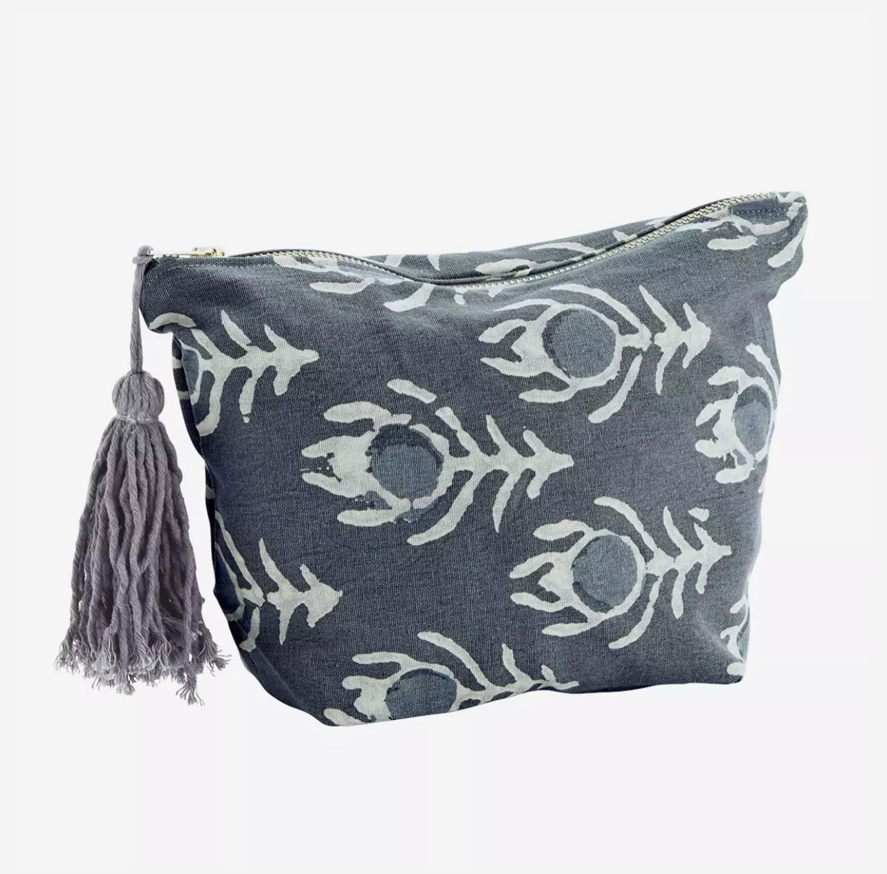Printed Washbag with tassel