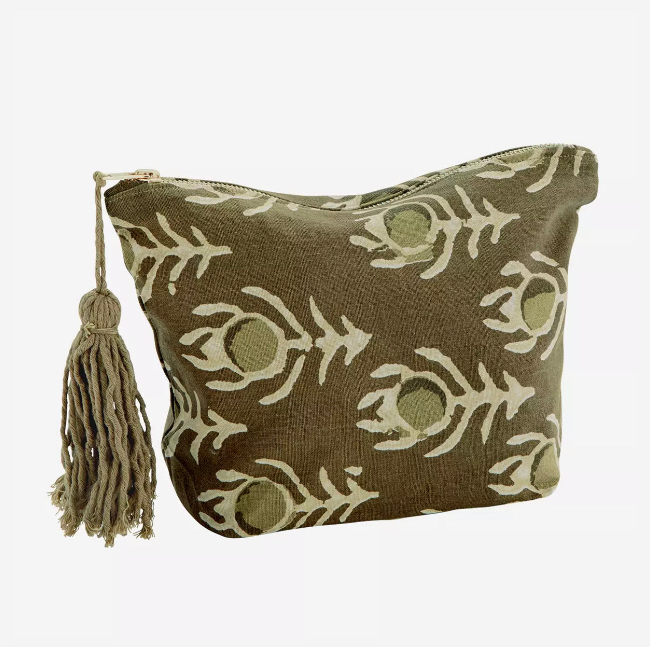 Printed Washbag with tassel