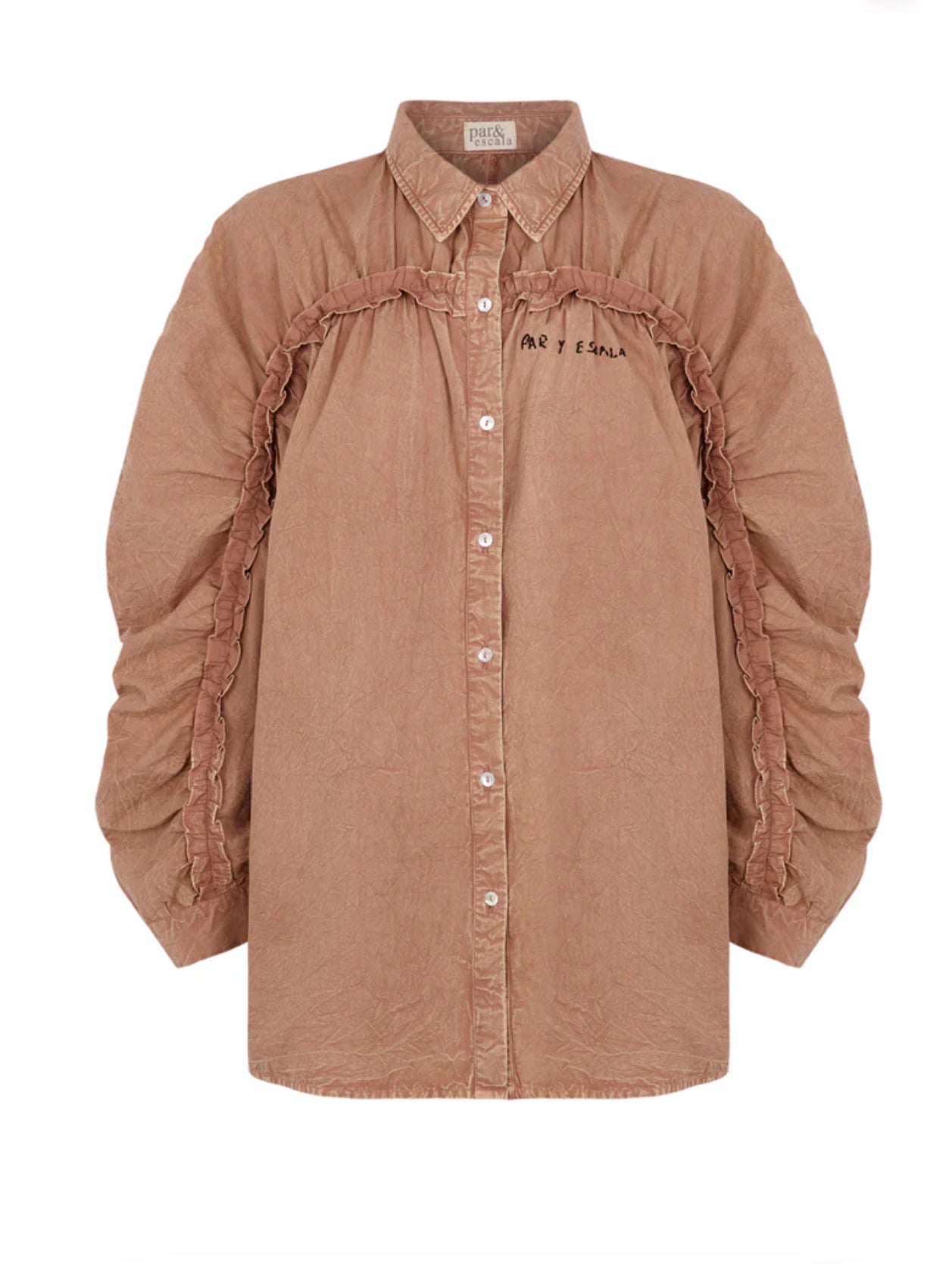 Carlota camel shirt