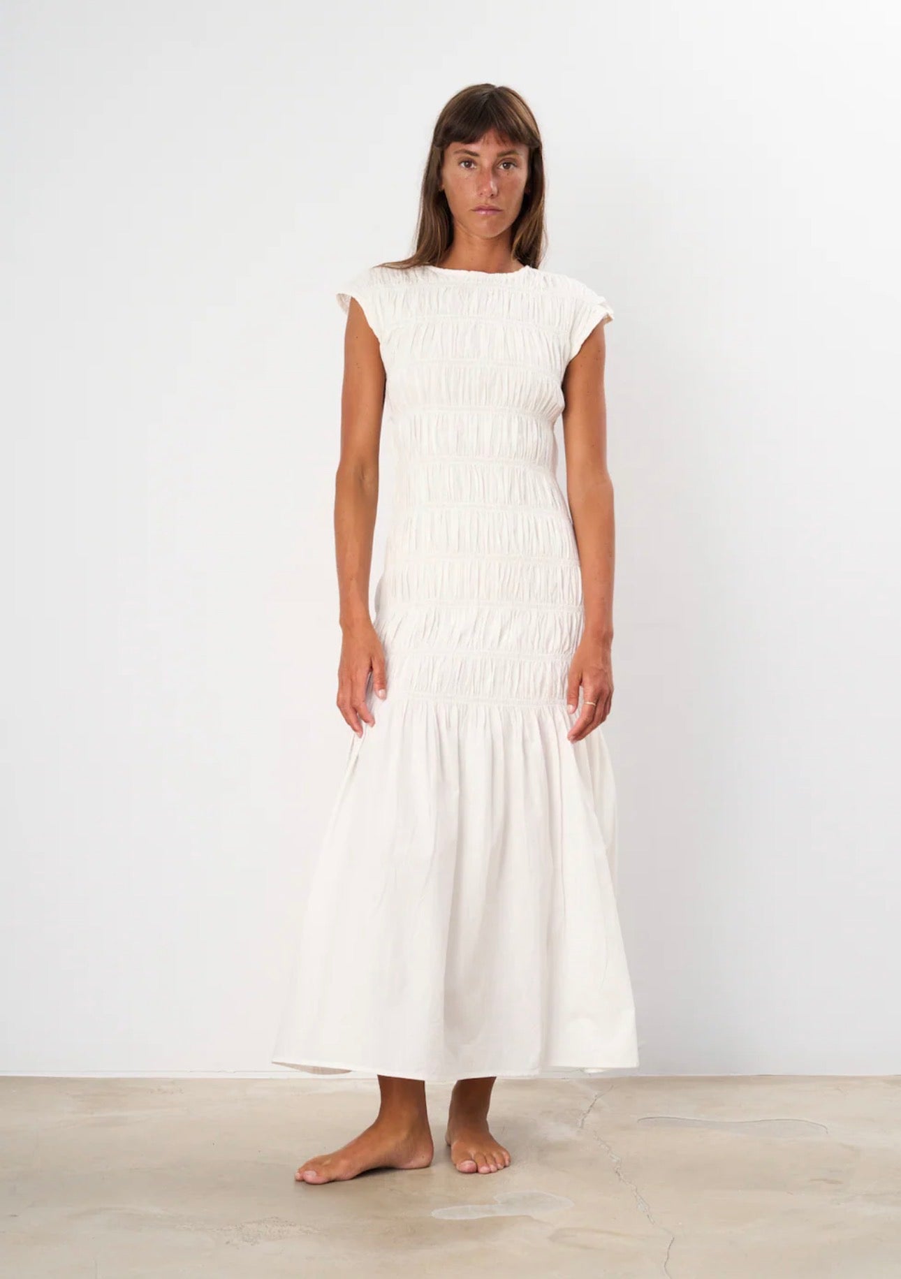 Bee dress white