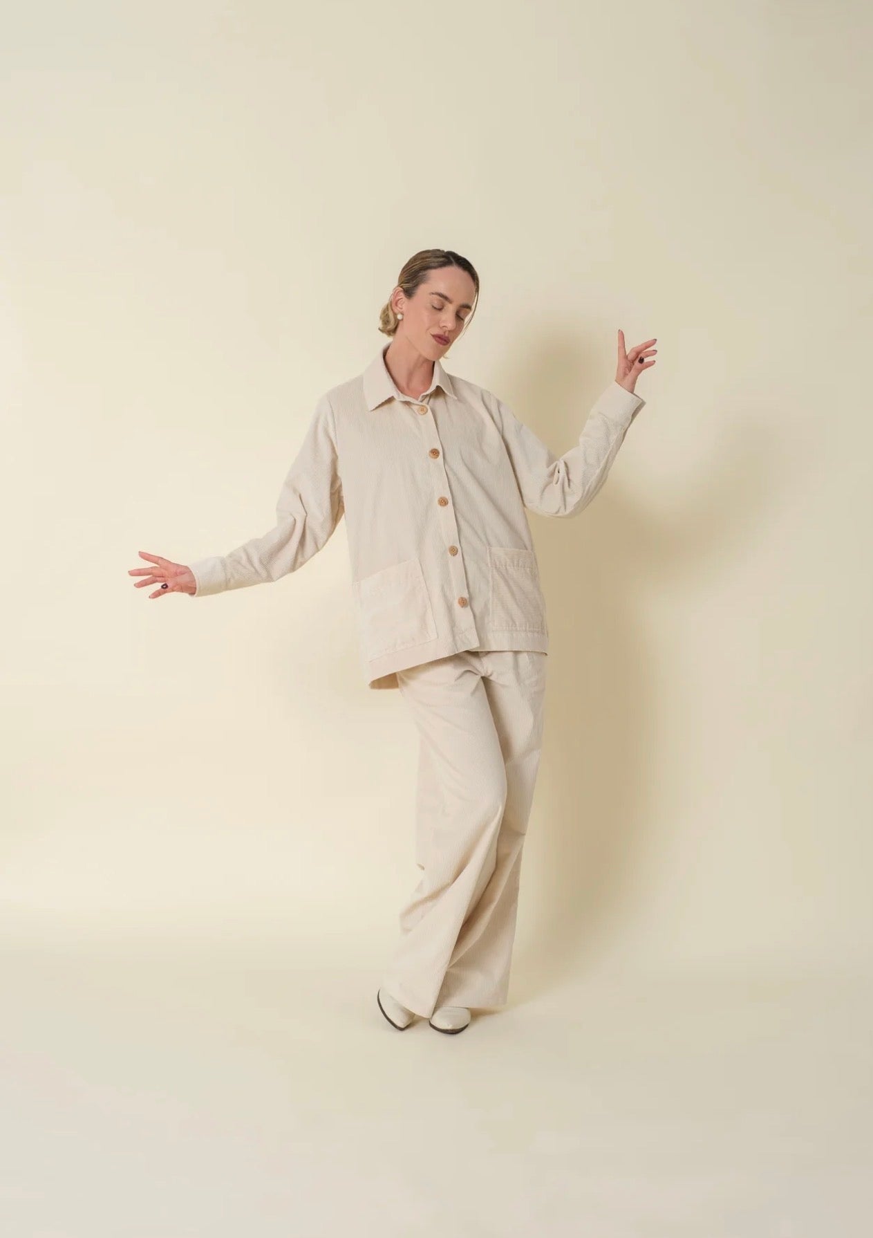 Coat Corduroy Noa Off White