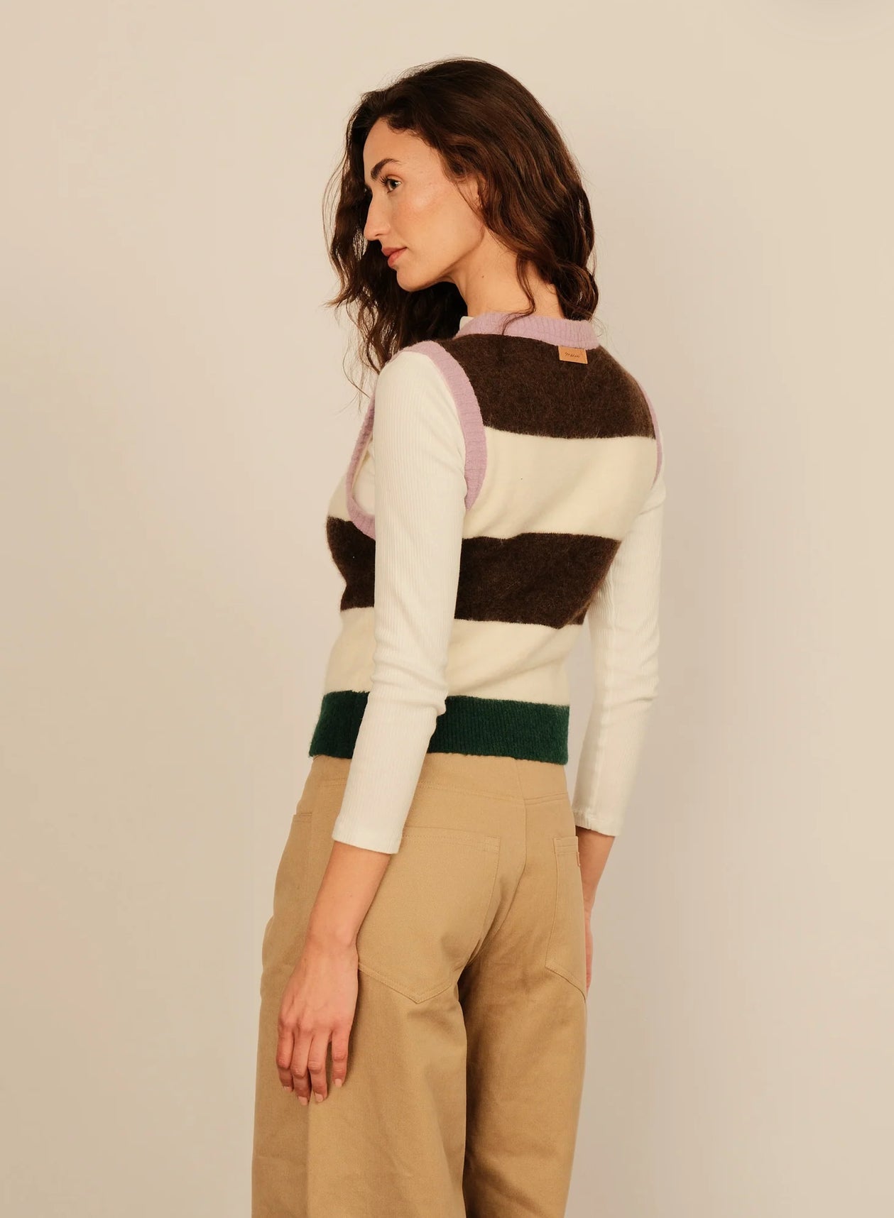 Trousers caterina denim beige