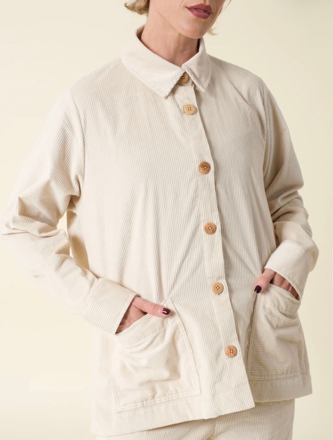 Coat Corduroy Noa Off White