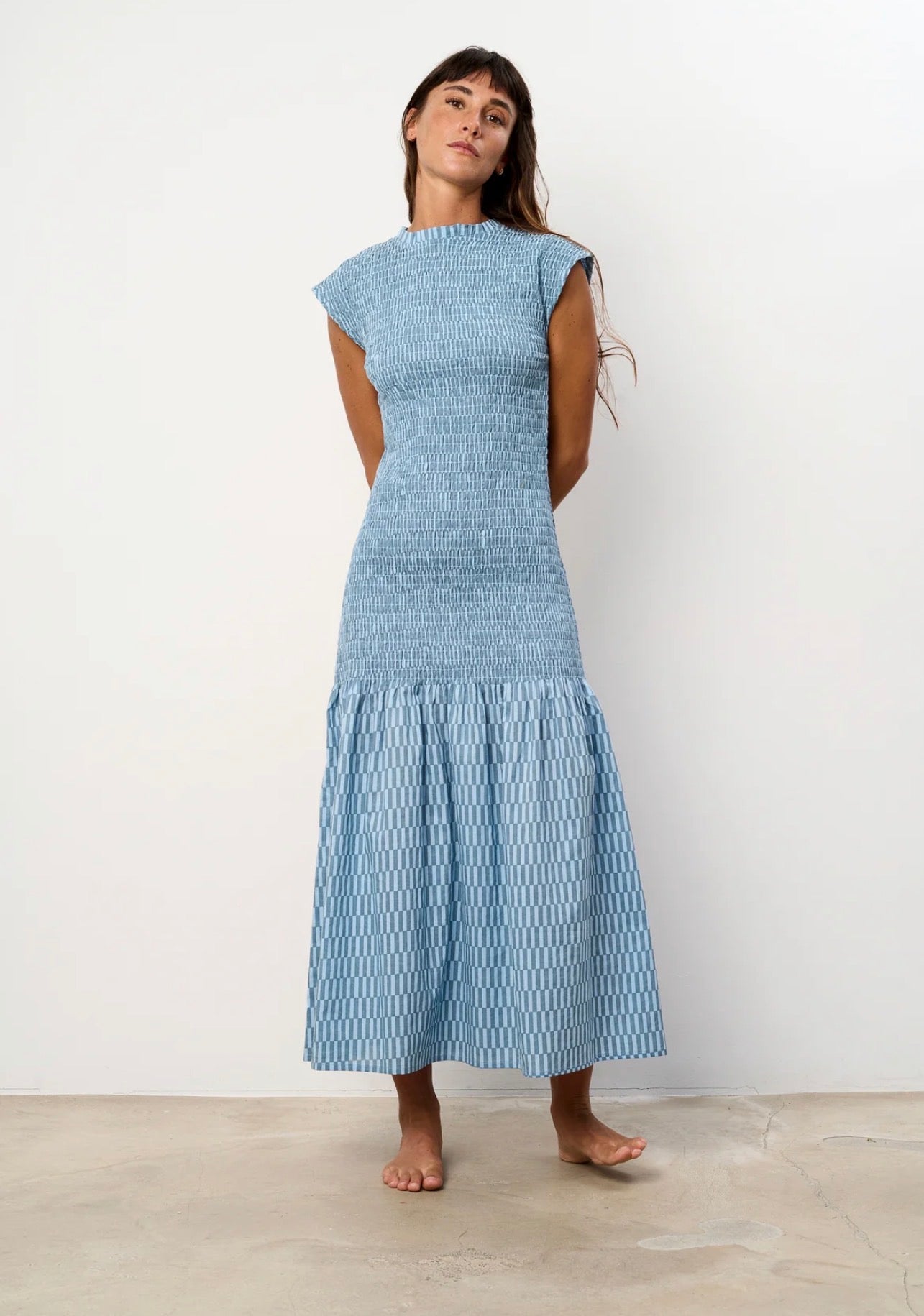 Emma dress blue