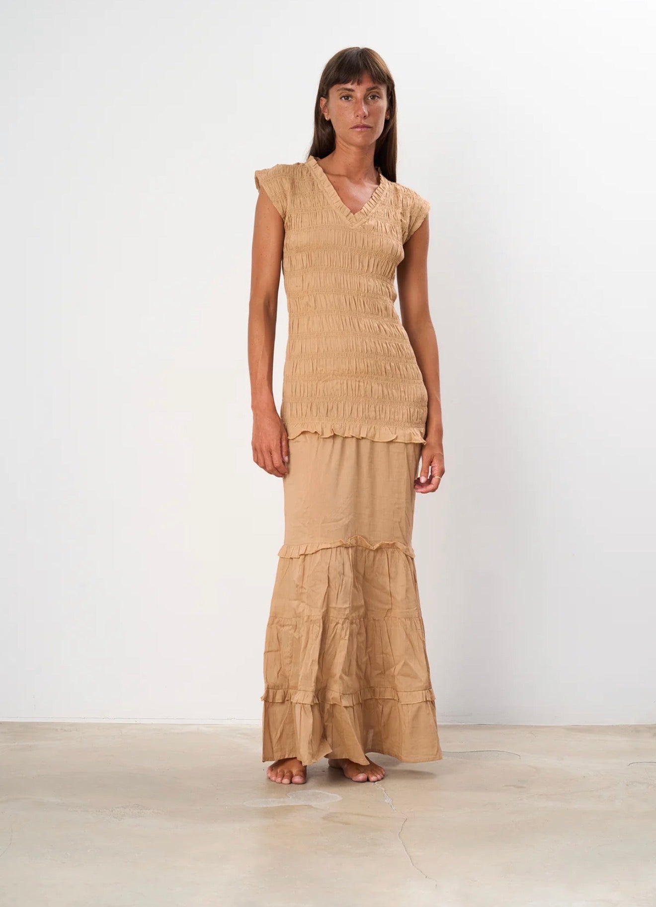 Cami dress camel