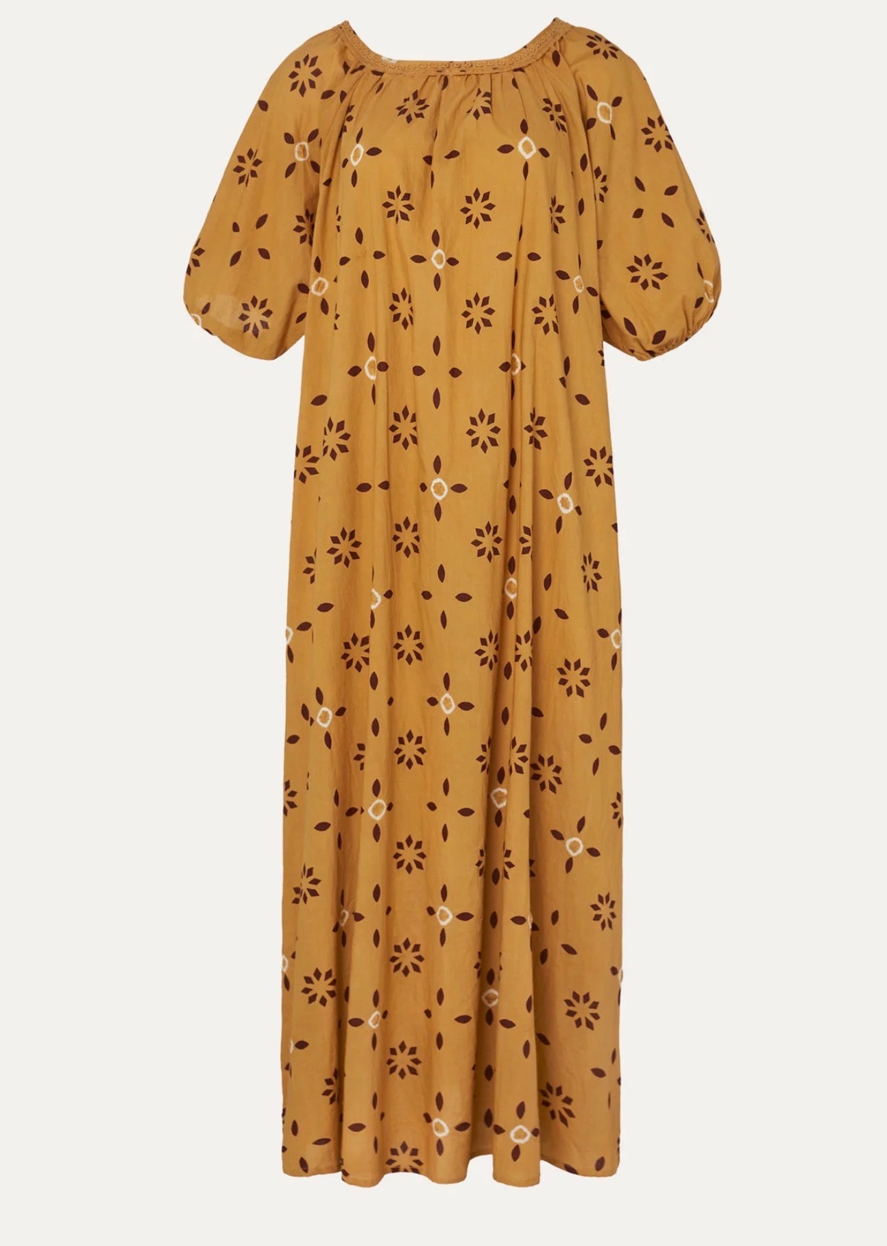 Romance dress camel
