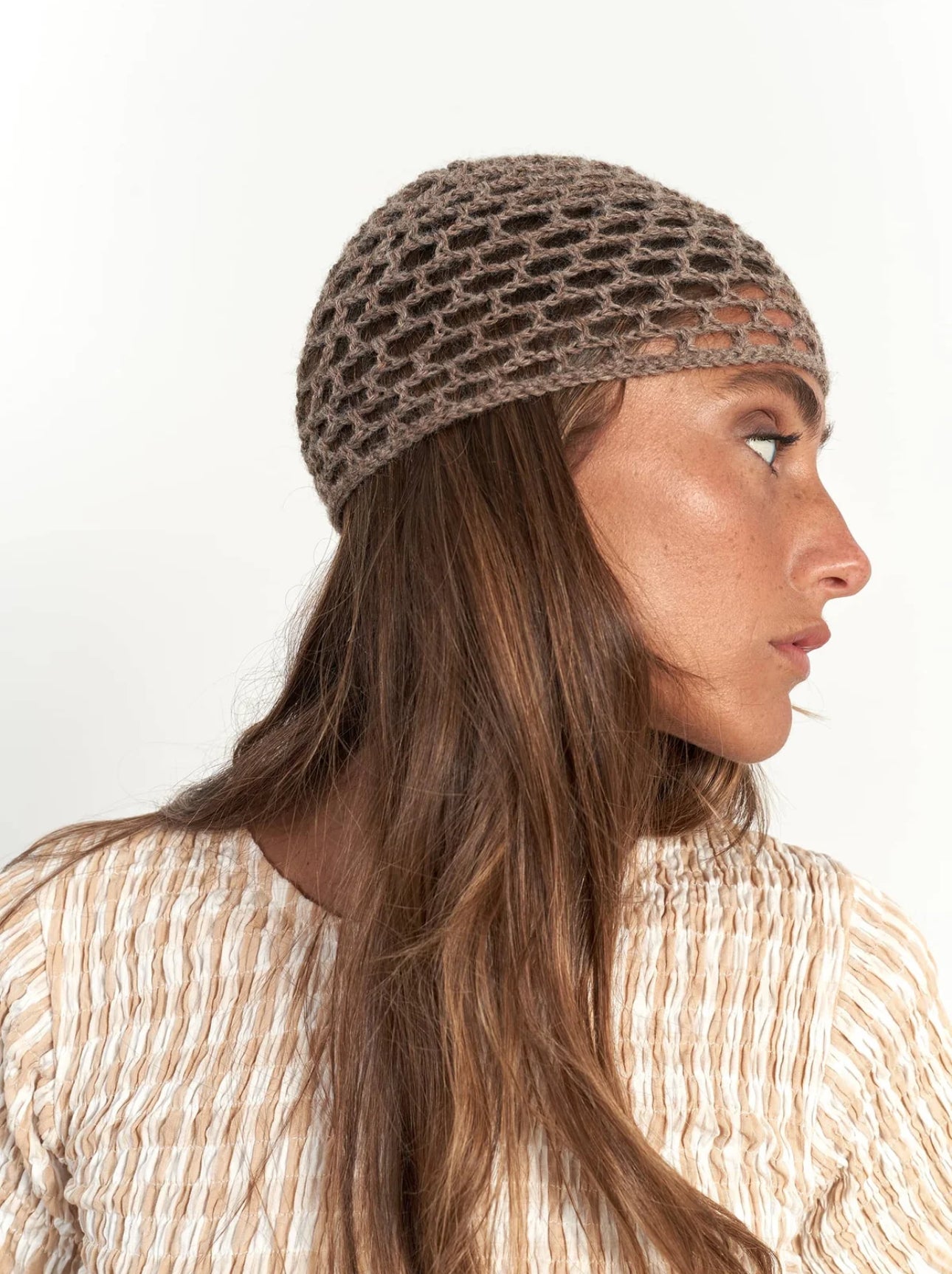 Wool brown hat