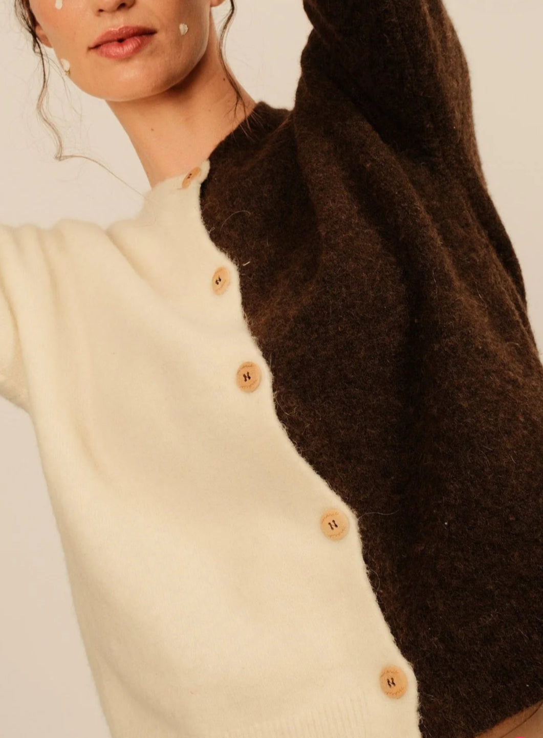 Cardigan Chiado Chocolate/ Gardenia