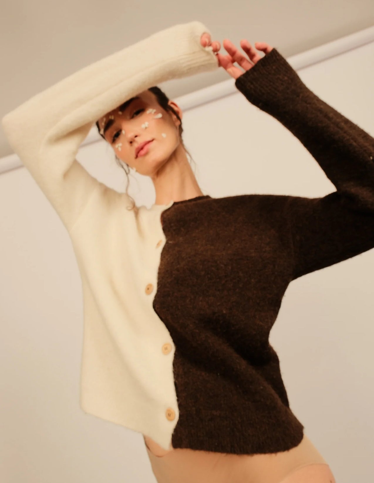 Cardigan Chiado Chocolate/ Gardenia