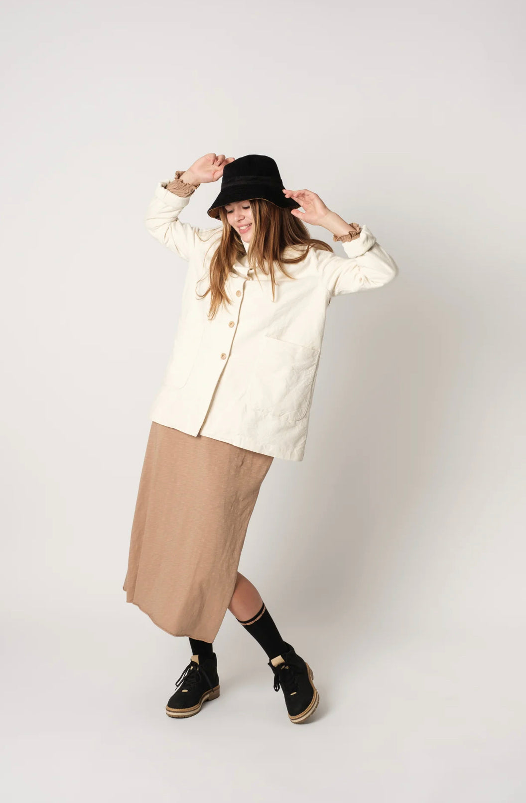 Coat Charo White Jazmin