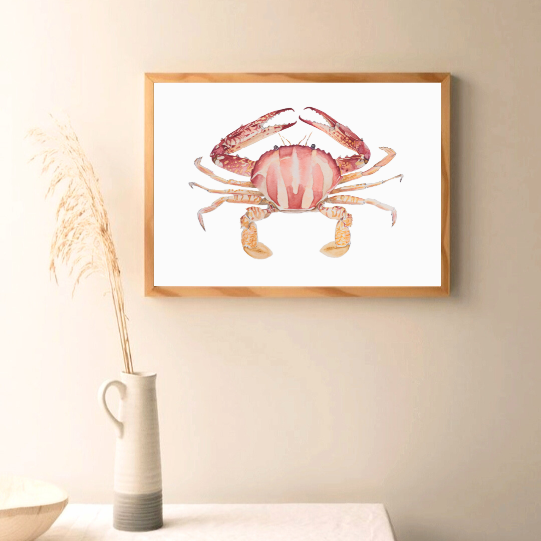 Watercolor Crab